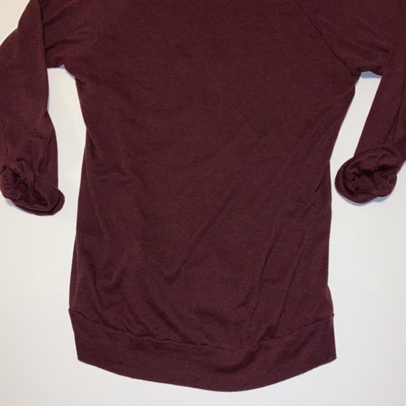 Aritzia TNA Maroon and Black Long Sleeved Tunic - Women’s Size Small - Picture 8 of 9
